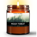 Natural Wax Candle in Amber Jar (9oz)