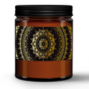 Mandal Natural Wax Candle in Amber Jar (9oz)
