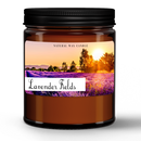 Natural Wax Candle in Amber Jar (9oz) jan