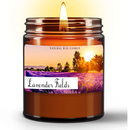 Natural Wax Candle in Amber Jar (9oz) jan