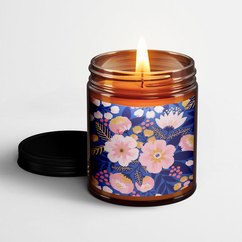 Jess Phoenix Scented Candle | Fleur - Navy | Premium Scented Candles