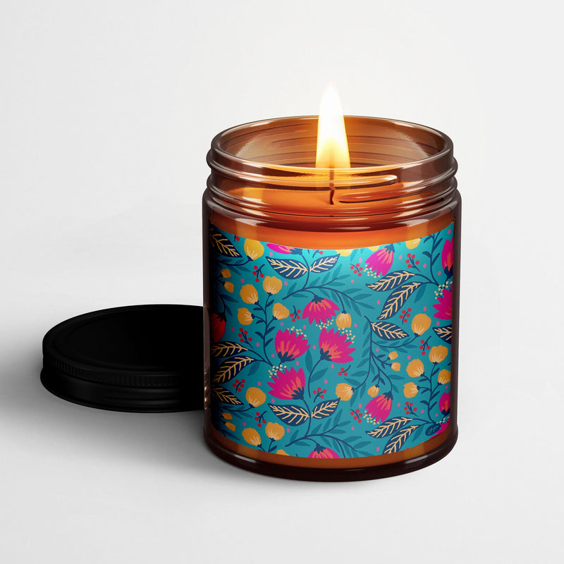 Jess Phoenix Scented Candle | Parlor - Teal | Premium Scented Candles
