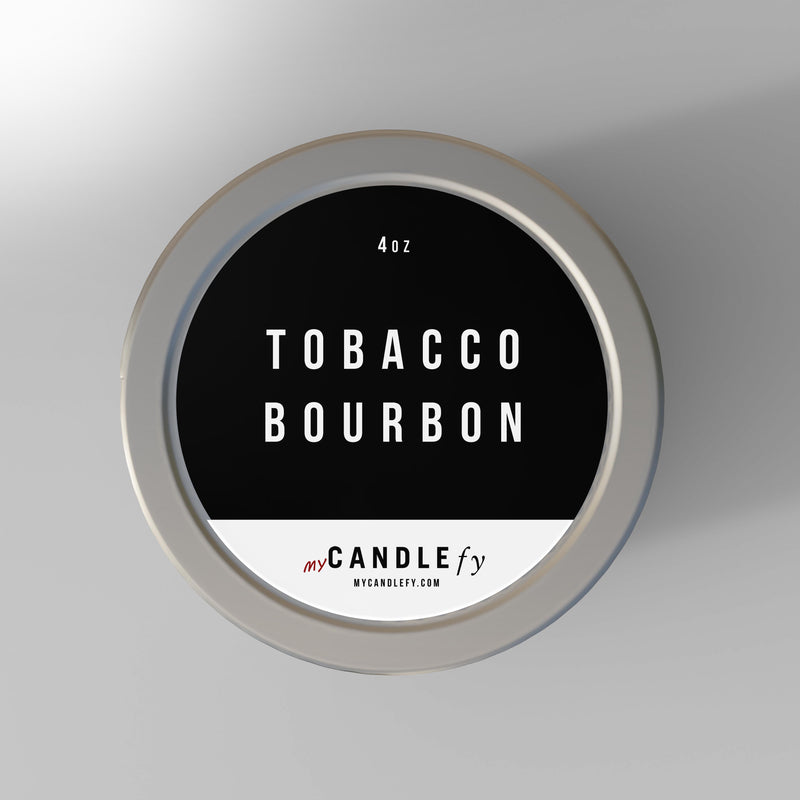 Tobacco + Bourbon (4oz Tin Candle)