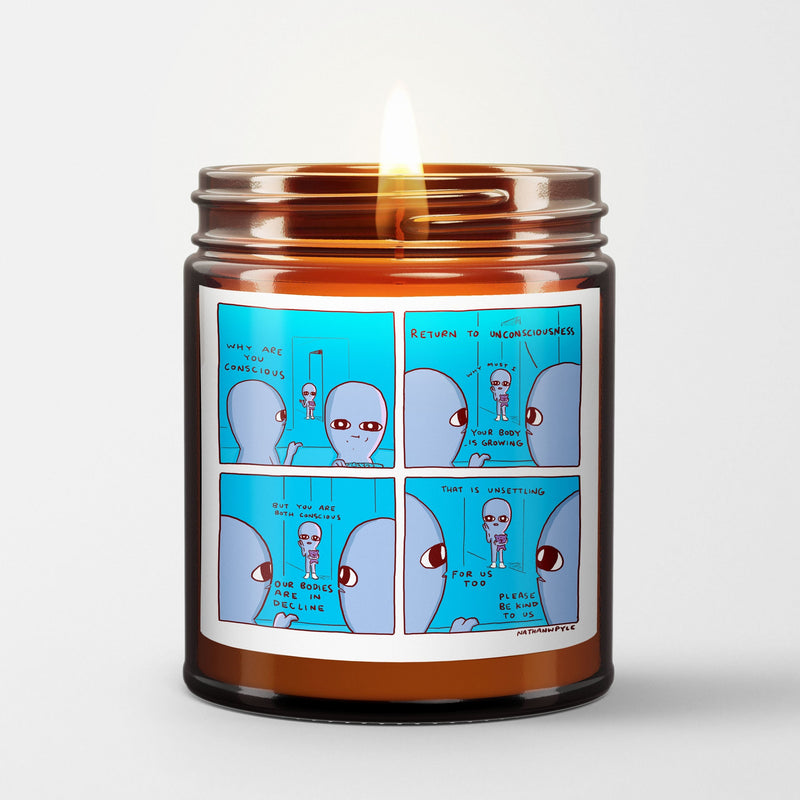 Strange Planet Scented Candle I Why Are You Conscious | Nathan W Pyle