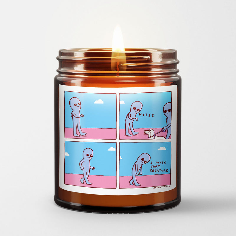 Strange Planet Scented Candle I I Miss That Creature | Nathan W Pyle