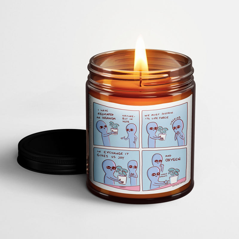 Strange Planet Scented Candle I I Have Relocated an Organism | Nathan W Pyle
