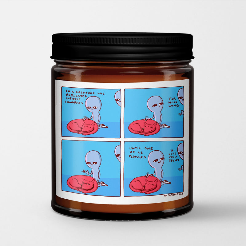 Strange Planet Scented Candle I Gentle Handpats | Nathan W Pyle