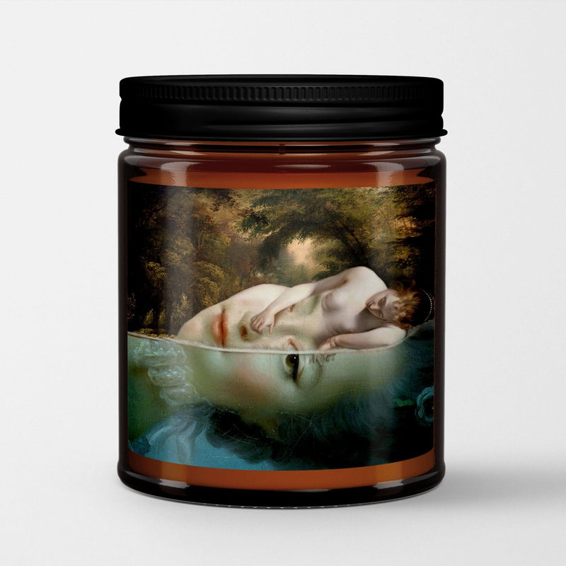 Welder Wings Scented Candle in Amber Glass Jar: Physics of Sadness - Candlefy