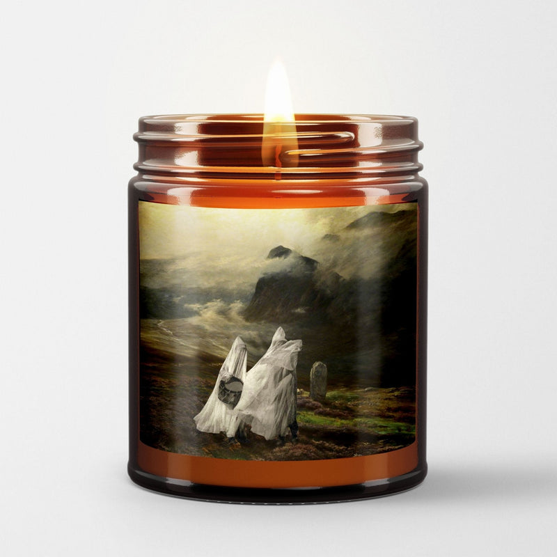 Welder Wings Scented Candle in Amber Glass Jar: The Sad and The Beauty - Candlefy